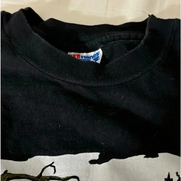 VTG 1992 Glow in the Dark Halloween Spooky Single Stich Tshirt XL Ghosts Unisex - Picture 6 of 11